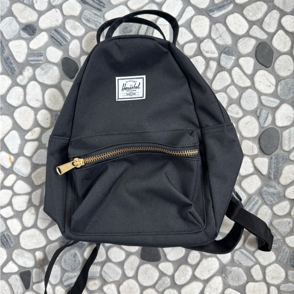 Herschel Supply Company Black Backpack with Gold Accents